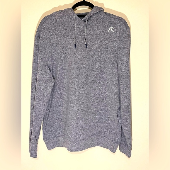 Rhoback Hoodie Mens Medium Gray Pullover Sweater Hesi Performance Steel (K) - Picture 1 of 10